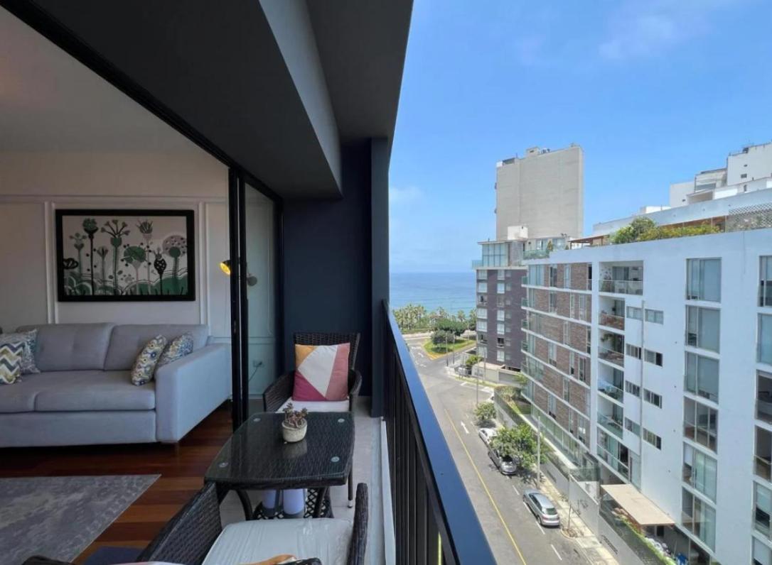 Exclusivo Y Moderno Depa En Miraflores Vista Al Mar Y A La Ciudad Amoblado Apartments Lima Exterior foto